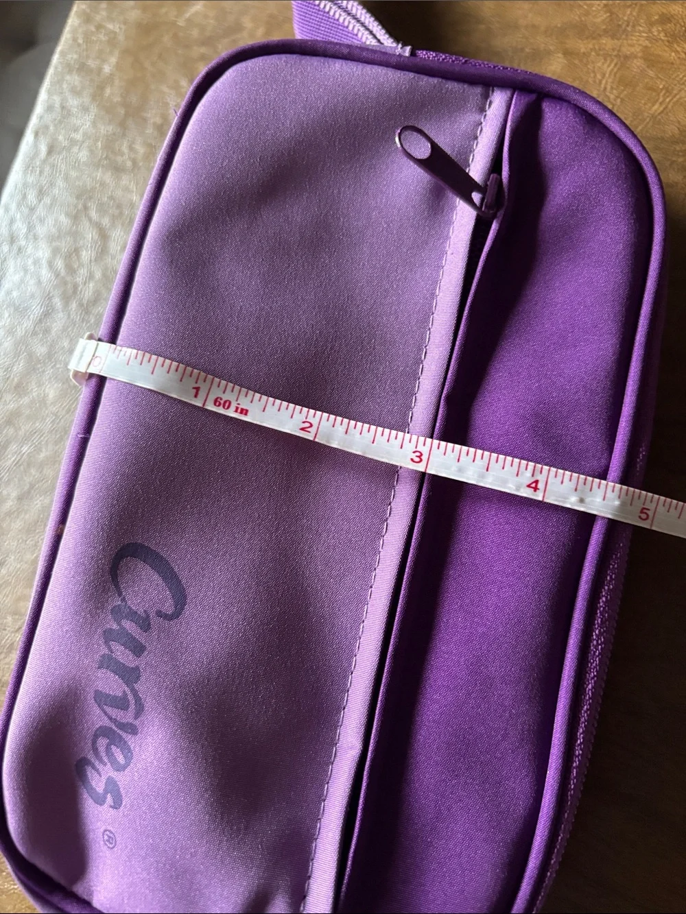 Avon Curves Purple Travel Cosmetic Pouch